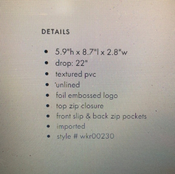 Kate Spade Solid Black Crossbody Harper Purse - Picture 7 of 8